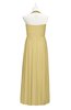 ColsBM Raegan Gold Plus Size Bridesmaid Dresses Floor Length Pleated Sleeveless Backless A-line Princess