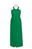 ColsBM Raegan Green Plus Size Bridesmaid Dresses Floor Length Pleated Sleeveless Backless A-line Princess