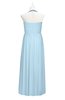ColsBM Raegan Ice Blue Plus Size Bridesmaid Dresses Floor Length Pleated Sleeveless Backless A-line Princess