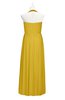 ColsBM Raegan Lemon Curry Plus Size Bridesmaid Dresses Floor Length Pleated Sleeveless Backless A-line Princess