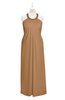 ColsBM Raegan Light Brown Plus Size Bridesmaid Dresses Floor Length Pleated Sleeveless Backless A-line Princess