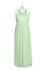 ColsBM Raegan Light Green Plus Size Bridesmaid Dresses Floor Length Pleated Sleeveless Backless A-line Princess