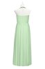 ColsBM Raegan Light Green Plus Size Bridesmaid Dresses Floor Length Pleated Sleeveless Backless A-line Princess