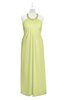 ColsBM Raegan Lime Sherbet Plus Size Bridesmaid Dresses Floor Length Pleated Sleeveless Backless A-line Princess