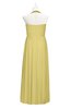 ColsBM Raegan Misted Yellow Plus Size Bridesmaid Dresses Floor Length Pleated Sleeveless Backless A-line Princess