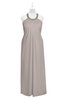 ColsBM Raegan Mushroom Plus Size Bridesmaid Dresses Floor Length Pleated Sleeveless Backless A-line Princess