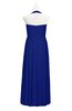 ColsBM Raegan Nautical Blue Plus Size Bridesmaid Dresses Floor Length Pleated Sleeveless Backless A-line Princess