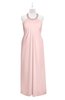 ColsBM Raegan Pastel Pink Plus Size Bridesmaid Dresses Floor Length Pleated Sleeveless Backless A-line Princess