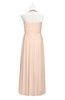 ColsBM Raegan Peach Puree Plus Size Bridesmaid Dresses Floor Length Pleated Sleeveless Backless A-line Princess