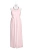 ColsBM Raegan Petal Pink Plus Size Bridesmaid Dresses Floor Length Pleated Sleeveless Backless A-line Princess