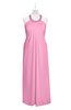 ColsBM Raegan Pink Plus Size Bridesmaid Dresses Floor Length Pleated Sleeveless Backless A-line Princess