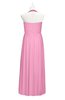 ColsBM Raegan Pink Plus Size Bridesmaid Dresses Floor Length Pleated Sleeveless Backless A-line Princess