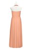 ColsBM Raegan Salmon Plus Size Bridesmaid Dresses Floor Length Pleated Sleeveless Backless A-line Princess