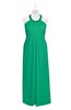 ColsBM Raegan Sea Green Plus Size Bridesmaid Dresses Floor Length Pleated Sleeveless Backless A-line Princess