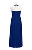 ColsBM Raegan Sodalite Blue Plus Size Bridesmaid Dresses Floor Length Pleated Sleeveless Backless A-line Princess