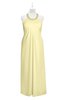 ColsBM Raegan Soft Yellow Plus Size Bridesmaid Dresses Floor Length Pleated Sleeveless Backless A-line Princess