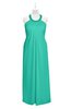 ColsBM Raegan Viridian Green Plus Size Bridesmaid Dresses Floor Length Pleated Sleeveless Backless A-line Princess