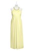 ColsBM Raegan Wax Yellow Plus Size Bridesmaid Dresses Floor Length Pleated Sleeveless Backless A-line Princess