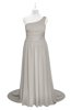 ColsBM Raelynn Ashes Of Roses Plus Size Bridesmaid Dresses Cinderella Asymmetric Neckline A-line Sleeveless Half Backless Sash