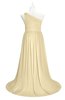 ColsBM Raelynn Cornhusk Plus Size Bridesmaid Dresses Cinderella Asymmetric Neckline A-line Sleeveless Half Backless Sash