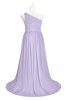 ColsBM Raelynn Pastel Lilac Plus Size Bridesmaid Dresses Cinderella Asymmetric Neckline A-line Sleeveless Half Backless Sash