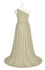 ColsBM Raelynn Putty Plus Size Bridesmaid Dresses Cinderella Asymmetric Neckline A-line Sleeveless Half Backless Sash