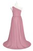 ColsBM Raelynn Rosebloom Plus Size Bridesmaid Dresses Cinderella Asymmetric Neckline A-line Sleeveless Half Backless Sash