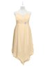 ColsBM Remi Apricot Gelato Plus Size Prom Dresses Ruching A-line Zipper Sexy Floor Length Sleeveless