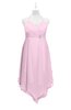 ColsBM Remi Baby Pink Plus Size Prom Dresses Ruching A-line Zipper Sexy Floor Length Sleeveless
