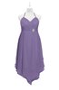 ColsBM Remi Chalk Violet Plus Size Prom Dresses Ruching A-line Zipper Sexy Floor Length Sleeveless