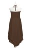 ColsBM Remi Chocolate Brown Plus Size Prom Dresses Ruching A-line Zipper Sexy Floor Length Sleeveless