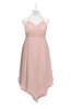 ColsBM Remi Dusty Rose Plus Size Prom Dresses Ruching A-line Zipper Sexy Floor Length Sleeveless