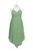 ColsBM Remi Fair Green Plus Size Prom Dresses Ruching A-line Zipper Sexy Floor Length Sleeveless