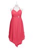 ColsBM Remi Guava Plus Size Prom Dresses Ruching A-line Zipper Sexy Floor Length Sleeveless
