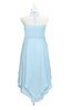 ColsBM Remi Ice Blue Plus Size Prom Dresses Ruching A-line Zipper Sexy Floor Length Sleeveless