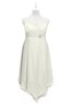 ColsBM Remi Ivory Plus Size Prom Dresses Ruching A-line Zipper Sexy Floor Length Sleeveless