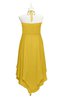 ColsBM Remi Lemon Curry Plus Size Prom Dresses Ruching A-line Zipper Sexy Floor Length Sleeveless