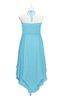 ColsBM Remi Light Blue Plus Size Prom Dresses Ruching A-line Zipper Sexy Floor Length Sleeveless