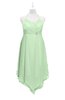 ColsBM Remi Light Green Plus Size Prom Dresses Ruching A-line Zipper Sexy Floor Length Sleeveless