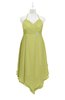 ColsBM Remi Linden Green Plus Size Prom Dresses Ruching A-line Zipper Sexy Floor Length Sleeveless