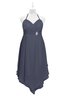 ColsBM Remi Nightshadow Blue Plus Size Prom Dresses Ruching A-line Zipper Sexy Floor Length Sleeveless