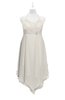 ColsBM Remi Off White Plus Size Prom Dresses Ruching A-line Zipper Sexy Floor Length Sleeveless