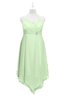 ColsBM Remi Pale Green Plus Size Prom Dresses Ruching A-line Zipper Sexy Floor Length Sleeveless