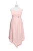 ColsBM Remi Pastel Pink Plus Size Prom Dresses Ruching A-line Zipper Sexy Floor Length Sleeveless