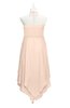 ColsBM Remi Peach Puree Plus Size Prom Dresses Ruching A-line Zipper Sexy Floor Length Sleeveless