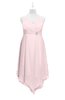 ColsBM Remi Petal Pink Plus Size Prom Dresses Ruching A-line Zipper Sexy Floor Length Sleeveless