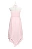 ColsBM Remi Petal Pink Plus Size Prom Dresses Ruching A-line Zipper Sexy Floor Length Sleeveless