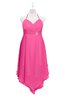 ColsBM Remi Rose Pink Plus Size Prom Dresses Ruching A-line Zipper Sexy Floor Length Sleeveless