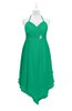 ColsBM Remi Sea Green Plus Size Prom Dresses Ruching A-line Zipper Sexy Floor Length Sleeveless