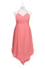 ColsBM Remi Shell Pink Plus Size Prom Dresses Ruching A-line Zipper Sexy Floor Length Sleeveless